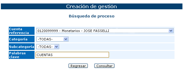 crear gestion